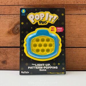 Pop It Pro Light Up Electronic Pattern Game Buffalo Games Ages 5+ Kids Toy Gift